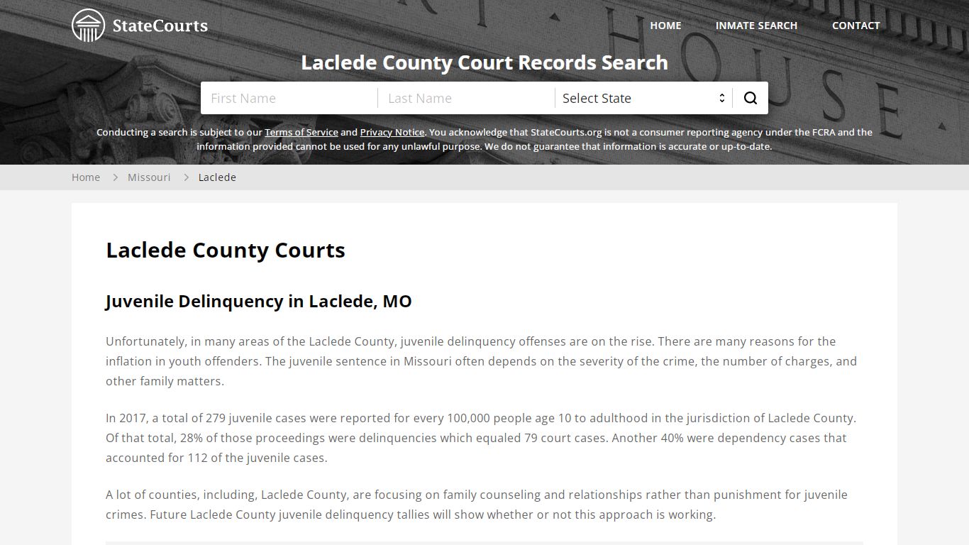 Laclede County, MO Courts - Records & Cases - StateCourts